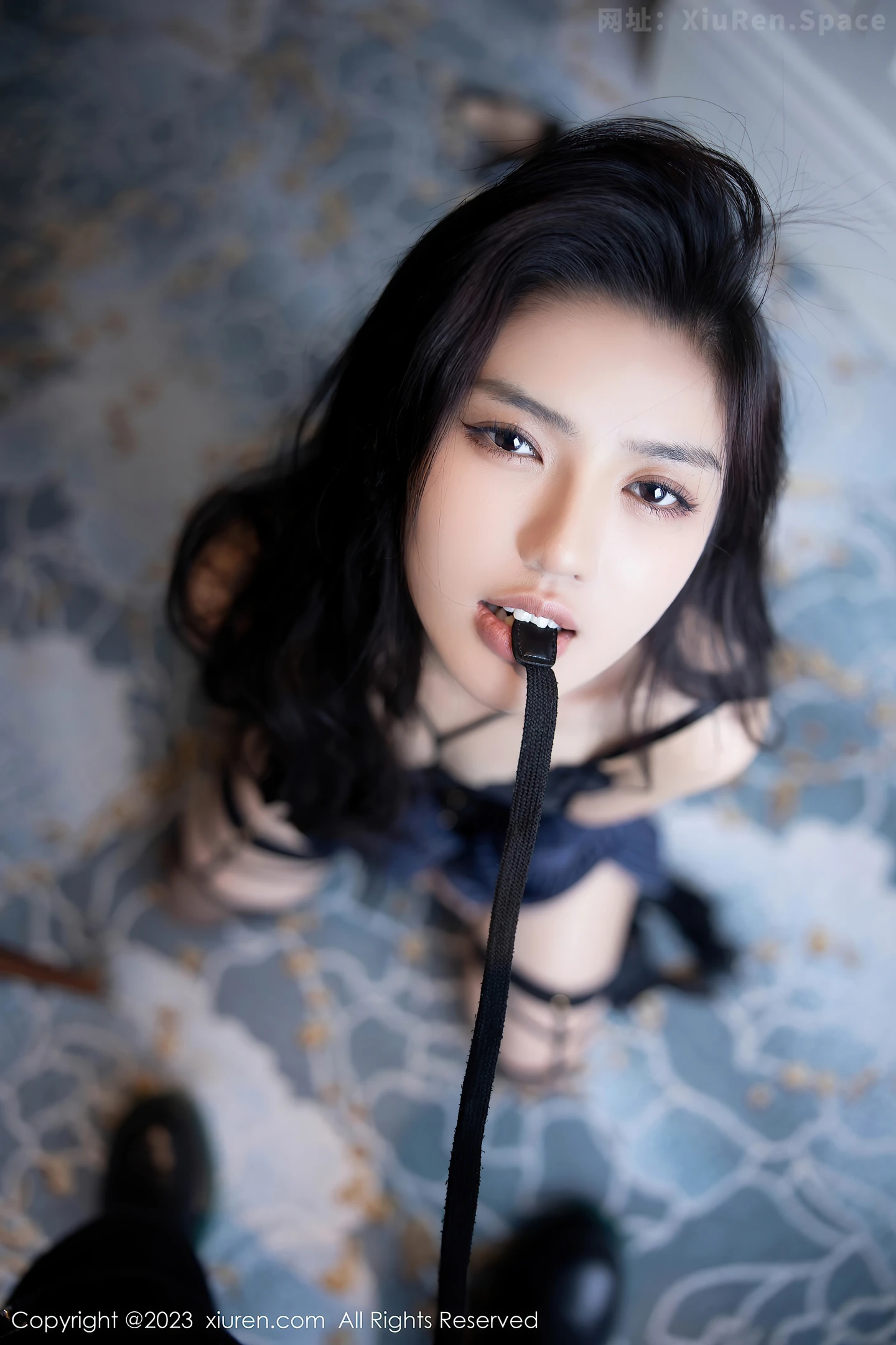 图片[3]-[XiuRen秀人网] 2023.03.10 VOL.6391 浅浅Danny 黑色礼服与蕾丝内衣加黑丝美腿性感私房写真集-秀人网官方网站